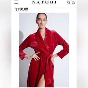 SEXY 🔥🔥 NATORI RED VELVET ROBE